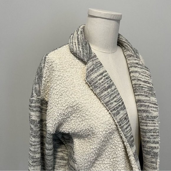 Anthropologie Saturday Sunday Fleece Sweater Jacket Shacket - Picture 7 of 13